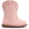 image:imageBMCiTYBM Baby Cowboy Cowgirl Boots Infant Western Boots Toddler Boys Girls Round Toe Riding Mid Calf Boots All Seasons for 6 9 12 18 24 MonthsA3pink