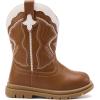 image:imageBMCiTYBM Toddler Cowboy Cowgirl Boots Boys Girls Western Round Toe Riding Mid Calf Booties for All SeasonsToddlerLittle KidBbrown