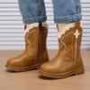 image:imageBMCiTYBM Toddler Cowboy Cowgirl Boots Boys Girls Western Round Toe Riding Mid Calf Booties for All SeasonsToddlerLittle KidBcamel