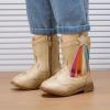 image:imageBMCiTYBM Toddler Cowboy Cowgirl Boots Boys Girls Western Round Toe Riding Mid Calf Booties for All SeasonsToddlerLittle KidBgold