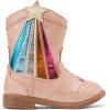 image:imageBMCiTYBM Toddler Cowboy Cowgirl Boots Boys Girls Western Round Toe Riding Mid Calf Booties for All SeasonsToddlerLittle KidBsandy