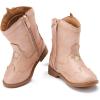 image:imageBMCiTYBM Toddler Cowboy Cowgirl Boots Boys Girls Western Round Toe Riding Mid Calf Booties for All SeasonsToddlerLittle KidBsandy