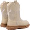 image:imageBMCiTYBM Toddler Cowboy Cowgirl Boots Boys Girls Western Round Toe Riding Mid Calf Booties for All SeasonsToddlerLittle KidCcamel