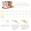 image:imageBMCiTYBM Toddler Cowboy Cowgirl Boots Boys Girls Western Round Toe Riding Mid Calf Booties for All SeasonsToddlerLittle KidCwhite