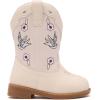 image:imageBMCiTYBM Toddler Cowboy Cowgirl Boots Boys Girls Western Round Toe Riding Mid Calf Booties for All SeasonsToddlerLittle KidCwhite
