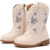 image:imageBMCiTYBM Toddler Cowboy Cowgirl Boots Boys Girls Western Round Toe Riding Mid Calf Booties for All SeasonsToddlerLittle KidCwhite
