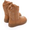 image:imageBMCiTYBM Toddler Cowboy Cowgirl Boots Girls Boys Western Round Toe Riding Mid Calf Booties for All SeasonsBrown
