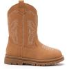 image:imageBMCiTYBM Toddler Cowboy Cowgirl Boots Girls Boys Western Round Toe Riding Mid Calf Booties for All SeasonsBrown