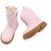 image:imageBMCiTYBM Toddler Cowboy Cowgirl Boots Girls Boys Western Round Toe Riding Mid Calf Booties for All SeasonsPink
