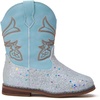 image:imageBMCiTYBM Toddler Cowboy Boots  Lightweight Western Cowgirl Boots for Boys Girls AntiSlip Soft Sole Walking Shoes with Side Zipper for Easy OnOff Classic Stitching for Costumes amp Outdoor PlayCblue