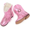 image:imageBMCiTYBM Toddler Cowboy Boots  Lightweight Western Cowgirl Boots for Boys Girls AntiSlip Soft Sole Walking Shoes with Side Zipper for Easy OnOff Classic Stitching for Costumes amp Outdoor PlayBrose