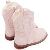 image:imageBMCiTYBM Toddler Cowboy Boots  Lightweight Western Cowgirl Boots for Boys Girls AntiSlip Soft Sole Walking Shoes with Side Zipper for Easy OnOff Classic Stitching for Costumes amp Outdoor PlayApink