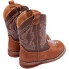 image:imageBMCiTYBM Toddler Cowboy Boots  Lightweight Western Cowgirl Boots for Boys Girls AntiSlip Soft Sole Walking Shoes with Side Zipper for Easy OnOff Classic Stitching for Costumes amp Outdoor PlayAbrown