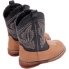 image:imageBMCiTYBM Toddler Cowboy Boots  Lightweight Western Cowgirl Boots for Boys Girls AntiSlip Soft Sole Walking Shoes with Side Zipper for Easy OnOff Classic Stitching for Costumes amp Outdoor PlayAblackBrown