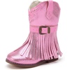 image:imageBMCiTYBM Toddler Cowboy Boots  Lightweight Western Cowgirl Boots for Boys Girls AntiSlip Soft Sole Walking Shoes with Side Zipper for Easy OnOff Classic Stitching for Costumes amp Outdoor PlayBrose