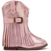 image:imageBMCiTYBM Toddler Cowboy Boots  Lightweight Western Cowgirl Boots for Boys Girls AntiSlip Soft Sole Walking Shoes with Side Zipper for Easy OnOff Classic Stitching for Costumes amp Outdoor PlayBpink