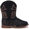 image:imageBMCiTYBM Toddler Cowboy Boots  Lightweight Western Cowgirl Boots for Boys Girls AntiSlip Soft Sole Walking Shoes with Side Zipper for Easy OnOff Classic Stitching for Costumes amp Outdoor PlayCblack