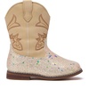 image:imageBMCiTYBM Toddler Cowboy Boots  Lightweight Western Cowgirl Boots for Boys Girls AntiSlip Soft Sole Walking Shoes with Side Zipper for Easy OnOff Classic Stitching for Costumes amp Outdoor PlayCcamel