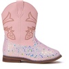 image:imageBMCiTYBM Toddler Cowboy Boots  Lightweight Western Cowgirl Boots for Boys Girls AntiSlip Soft Sole Walking Shoes with Side Zipper for Easy OnOff Classic Stitching for Costumes amp Outdoor PlayCpink