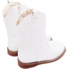 image:imageBMCiTYBM Toddler Cowboy Boots  Lightweight Western Cowgirl Boots for Boys Girls AntiSlip Soft Sole Walking Shoes with Side Zipper for Easy OnOff Classic Stitching for Costumes amp Outdoor PlayAwhite