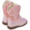 image:imageBMCiTYBM Toddler Cowboy Boots  Lightweight Western Cowgirl Boots for Boys Girls AntiSlip Soft Sole Walking Shoes with Side Zipper for Easy OnOff Classic Stitching for Costumes amp Outdoor PlayCpink