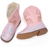 image:imageBMCiTYBM Toddler Cowboy Boots  Lightweight Western Cowgirl Boots for Boys Girls AntiSlip Soft Sole Walking Shoes with Side Zipper for Easy OnOff Classic Stitching for Costumes amp Outdoor PlayCpink