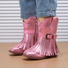 image:imageBMCiTYBM Toddler Cowboy Boots  Lightweight Western Cowgirl Boots for Boys Girls AntiSlip Soft Sole Walking Shoes with Side Zipper for Easy OnOff Classic Stitching for Costumes amp Outdoor PlayBrose