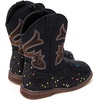 image:imageBMCiTYBM Toddler Cowboy Boots  Lightweight Western Cowgirl Boots for Boys Girls AntiSlip Soft Sole Walking Shoes with Side Zipper for Easy OnOff Classic Stitching for Costumes amp Outdoor PlayCblack