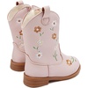 image:imageBMCiTYBM Toddler Girls Cowgirl Boots Little Kids Mid Calf Western Flower Cowboy Pointed Toe Riding Shoes All Season1pink