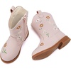 image:imageBMCiTYBM Toddler Girls Cowgirl Boots Little Kids Mid Calf Western Flower Cowboy Pointed Toe Riding Shoes All Season1pink
