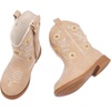 image:imageBMCiTYBM Toddler Girls Cowgirl Boots Little Kids Mid Calf Western Flower Cowboy Pointed Toe Riding Shoes All Season3camel