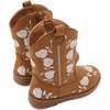 image:imageBMCiTYBM Toddler Girls Cowgirl Boots Little Kids Mid Calf Western Flower Cowboy Pointed Toe Riding Shoes All Season5brown