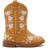 image:imageBMCiTYBM Toddler Girls Cowgirl Boots Little Kids Mid Calf Western Flower Cowboy Pointed Toe Riding Shoes All Season5camel