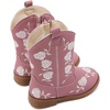 image:imageBMCiTYBM Toddler Girls Cowgirl Boots Little Kids Mid Calf Western Flower Cowboy Pointed Toe Riding Shoes All Season5purple