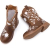 image:imageBMCiTYBM Toddler Girls Cowgirl Boots Little Kids Mid Calf Western Flower Cowboy Pointed Toe Riding Shoes All Season6brown