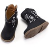 image:imageBMCiTYBM Baby Cowboy Cowgirl Boots Infant Western Shoes Boys Girls Round Toe Boots All Seasons 624 MonthsCblack