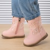 image:imageBMCiTYBM Baby Cowboy Cowgirl Boots Infant Western Shoes Boys Girls Round Toe Boots All Seasons 624 MonthsCpink
