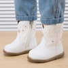 image:imageBMCiTYBM Baby Cowboy Cowgirl Boots Infant Western Shoes Boys Girls Round Toe Boots All Seasons 624 MonthsCwhite