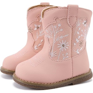 image:imageBMCiTYBM Baby Cowboy Cowgirl Boots Infant Western Shoes Boys Girls Round Toe Boots All Seasons 624 MonthsCpink