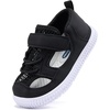 image:imageBMCiTYBM Baby Boys Girls Sandals NonSlip Lightweight Summer Shoes for First Walkers Breathable Mesh amp Easy SlipOn for ToddlersAblack