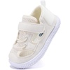 image:imageBMCiTYBM Baby Boys Girls Sandals NonSlip Lightweight Summer Shoes for First Walkers Breathable Mesh amp Easy SlipOn for ToddlersAwhite