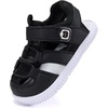 image:imageBMCiTYBM Baby Boys Girls Sandals NonSlip Lightweight Summer Shoes for First Walkers Breathable Mesh amp Easy SlipOn for ToddlersBblack