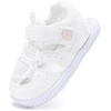image:imageBMCiTYBM Baby Boys Girls Sandals NonSlip Lightweight Summer Shoes for First Walkers Breathable Mesh amp Easy SlipOn for ToddlersBwhite