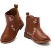 image:imageBMCiTYBM Toddler Girls Boots Fashion Dress Booties Side Zipper Ankle Boots for All SeasonsAbrown