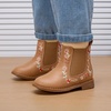 image:imageBMCiTYBM Toddler Girls Boots Fashion Dress Booties Side Zipper Ankle Boots for All SeasonsAcamel