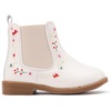 image:imageBMCiTYBM Toddler Girls Boots Fashion Dress Booties Side Zipper Ankle Boots for All SeasonsAwhite