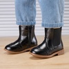 image:imageBMCiTYBM Toddler Girls Boots Fashion Dress Booties Side Zipper Ankle Boots for All SeasonsBgittler Black