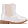 image:imageBMCiTYBM Toddler Girls Boots Fashion Dress Booties Side Zipper Ankle Boots for All SeasonsBwhite