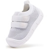image:imageBMCiTYBM Baby Walking Shoes Infant Boys Girls Slip On Tennis Sneakers Lightweight Barefoot Sock Shoes Outdoor Indoor NonSlip Sneakers for Toddler 6 9 12 18 24 MonthsCwhite