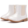 image:imageBMCiTYBM Toddler Girls Boots Fashion Dress Booties Side Zipper Ankle Boots for All SeasonsBwhite